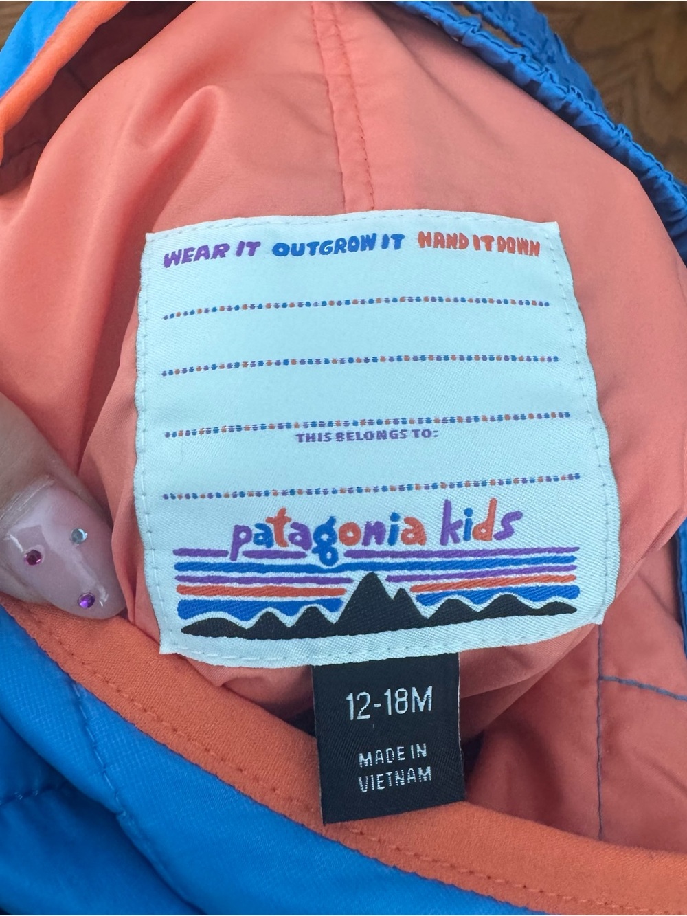 Patagonia Baby Nano Puffer-Alls in Color Uplift Blue - Picture 7 of 8